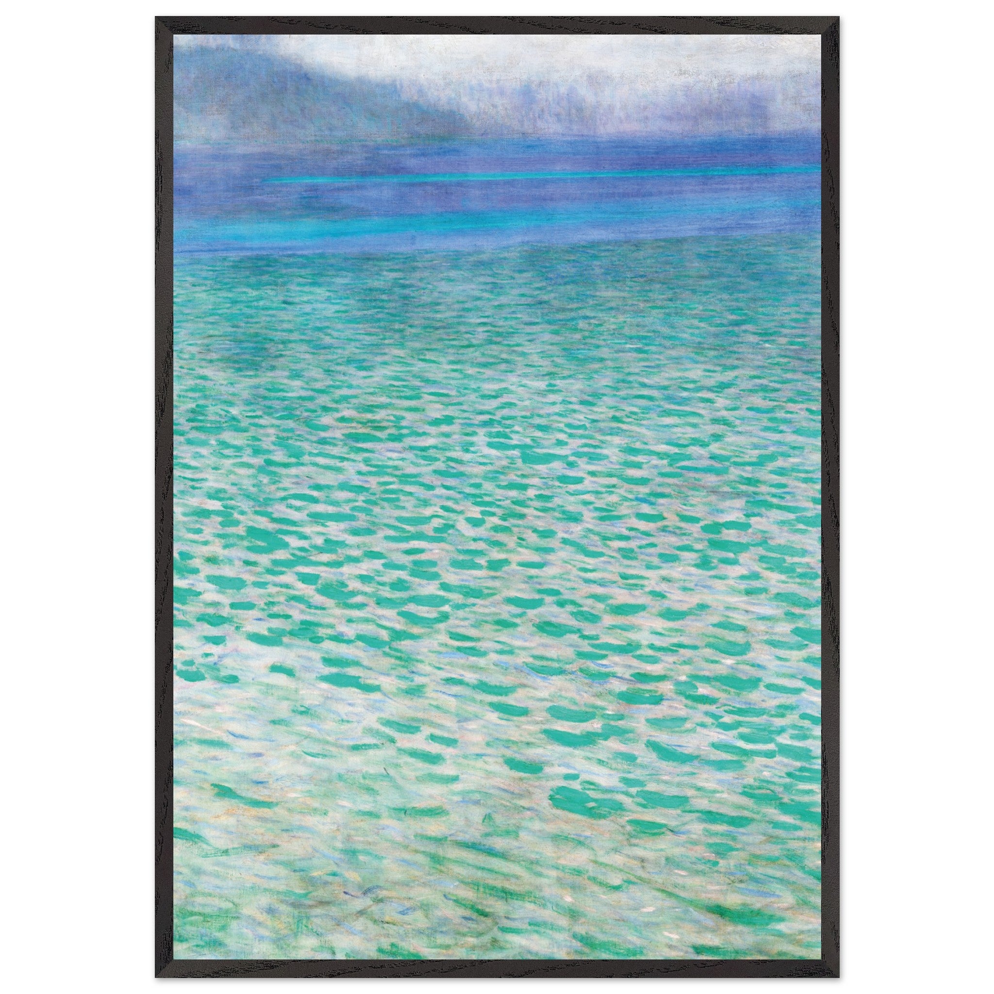 Artfulprints Poster met Lijst Gustav Klimt - Attersee - 70x100 cm - Tu