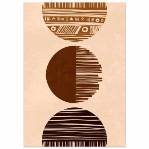 Artfulprints Poster Boho – Sun phases – A4 21×29.7 cm – Bruin Artfulprints Poster Boho – Sun phases – A4 21×29.7 cm – Bruin