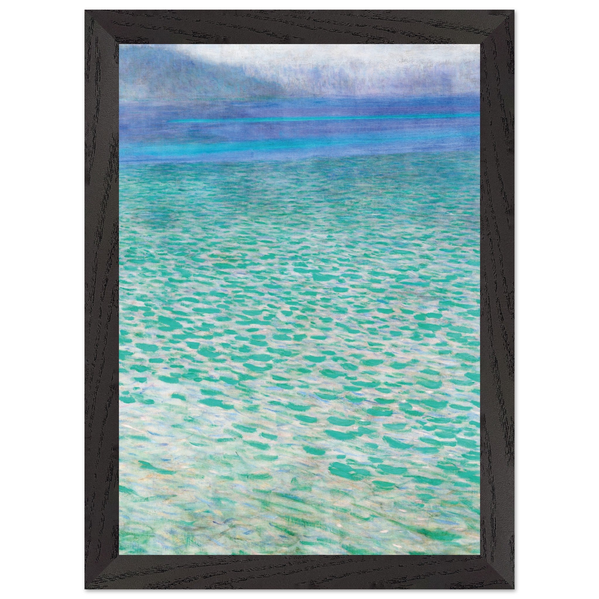 Artfulprints Poster met Lijst Gustav Klimt - Attersee - A4 21x29.7 cm