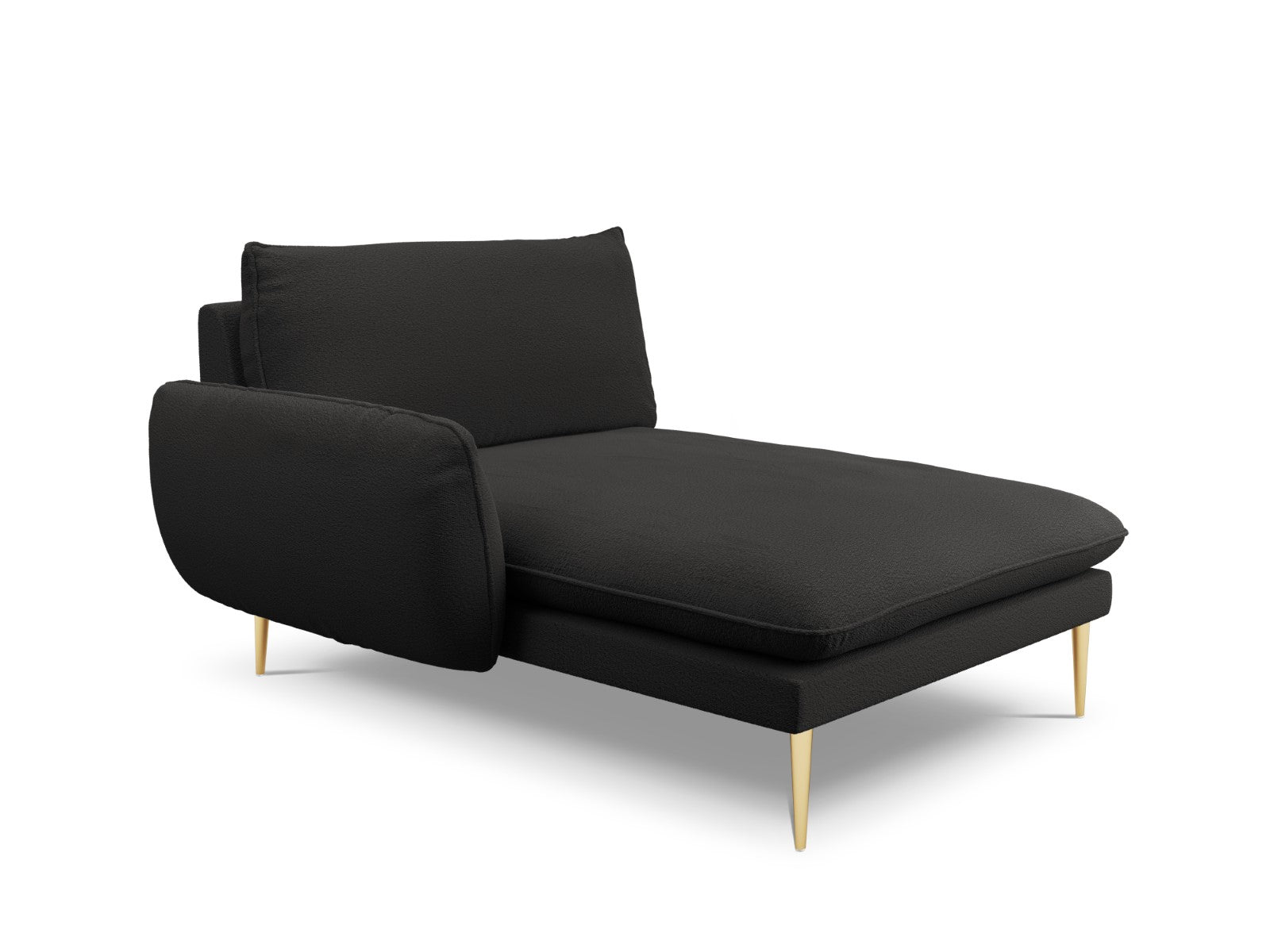 Cosmopolitan Design linker meridiaan Vienna boucle, zwart - 170x110x95