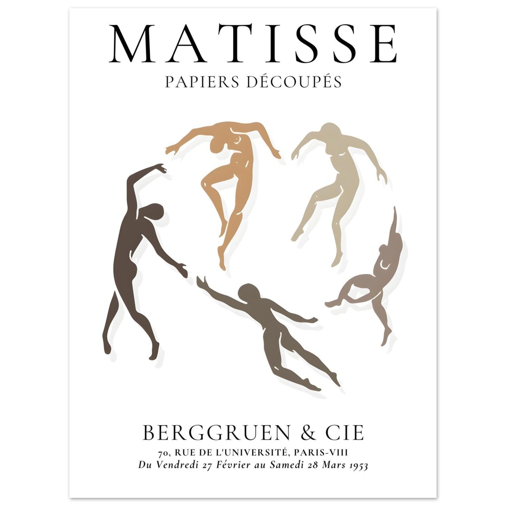 Artfulprints Poster Matisse – The human ring I - 30x40 cm - Meerkleuri