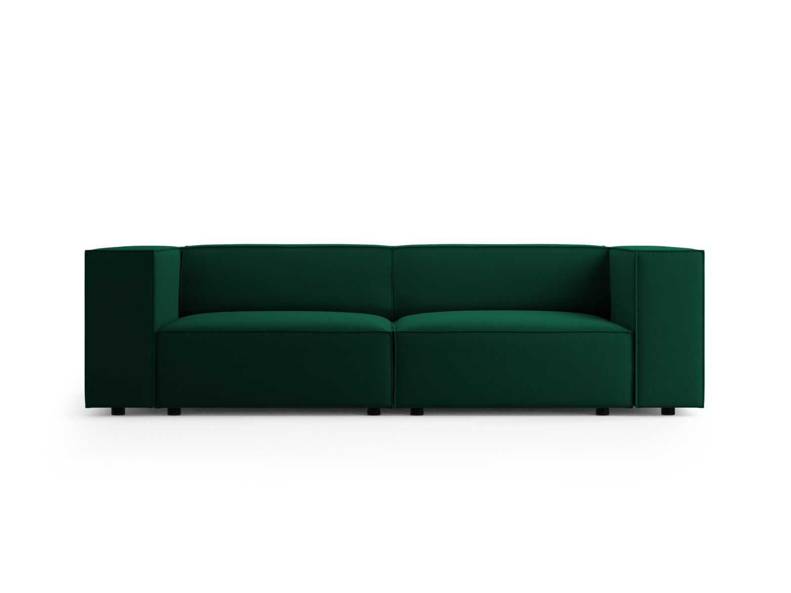 Cosmopolitan Design Bank Arendal 3-zits, flueel, flessengroen - 102x20