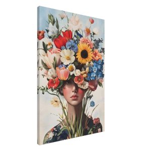 Artfulprints Canvas Colourful portrait canvas – 60×90 cm – Meerkleurig Artfulprints Canvas Colourful portrait canvas – 60×90 cm – Meerkleurig