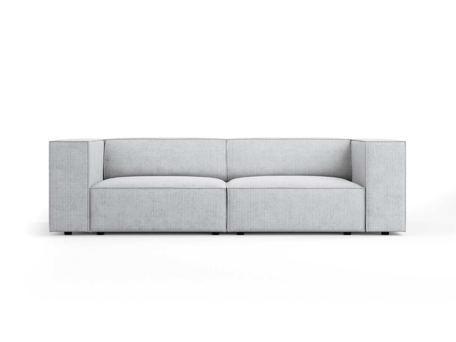 Cosmopolitan Design Bank Arendal 3-zits, chenille met ribbeleffect, li