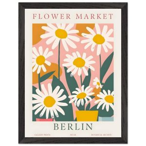 Artfulprints Poster met Lijst Flower market – Berlin II – 30×40 cm – M Artfulprints Poster met Lijst Flower market – Berlin II – 30×40 cm – M