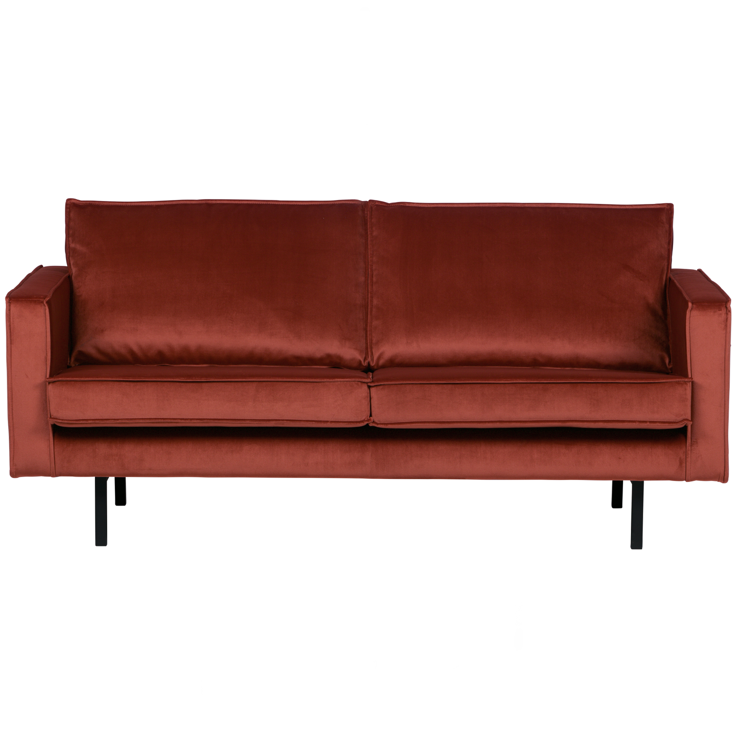 WOOOD 2,5-zits bank Rodeo - Velvet - Chestnut - 85x190x86