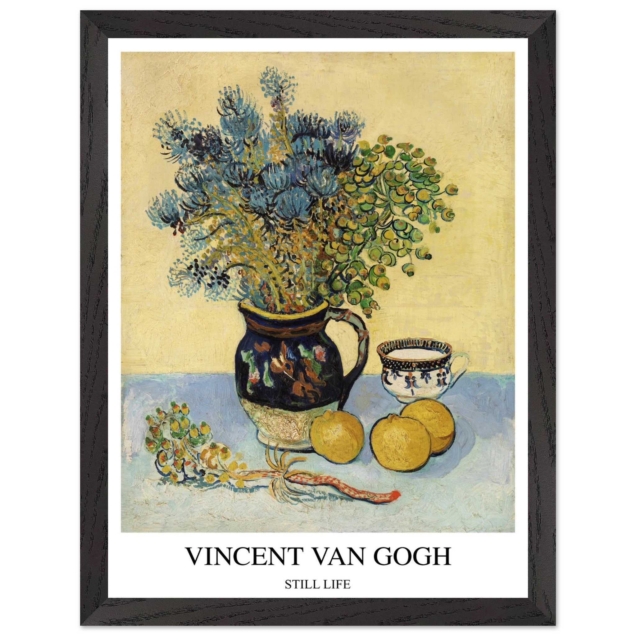 Artfulprints Poster met Lijst Vincent van Gogh - Still life - 30x40 cm