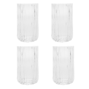Brut Homeware | Longdrink Gaia | Set van 4 | Sapglas | 460ml | helder