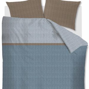 Beddinghouse dekbedovertrek Leith – 240×200/220 cm – blauw Beddinghouse dekbedovertrek Leith – 240×200/220 cm – blauw