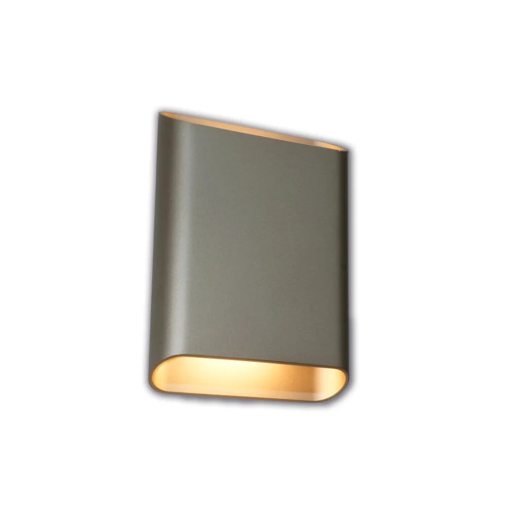 Artdelight wandlamp Diaz - 2 lichts - 4 x 20 cm - champagne