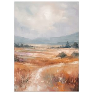 Artfulprints Poster Abstract – Open field – 50×70 cm – Meerkleurig