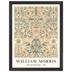 Artfulprints Poster met Lijst William Morris – Lily and pomegranate 18