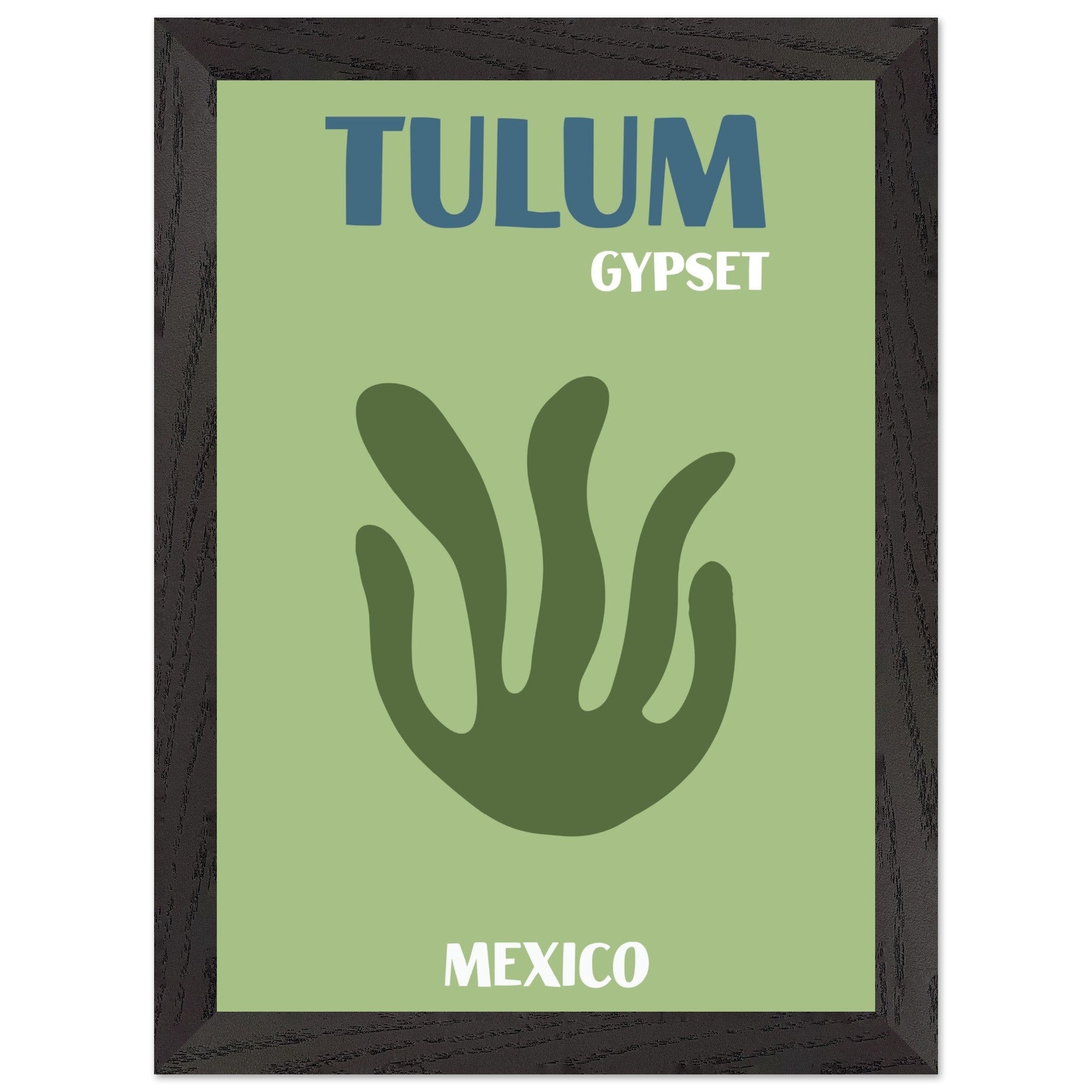 Artfulprints Poster met Lijst Mexico - Tulum Gypset - A4 21x29.7 cm -