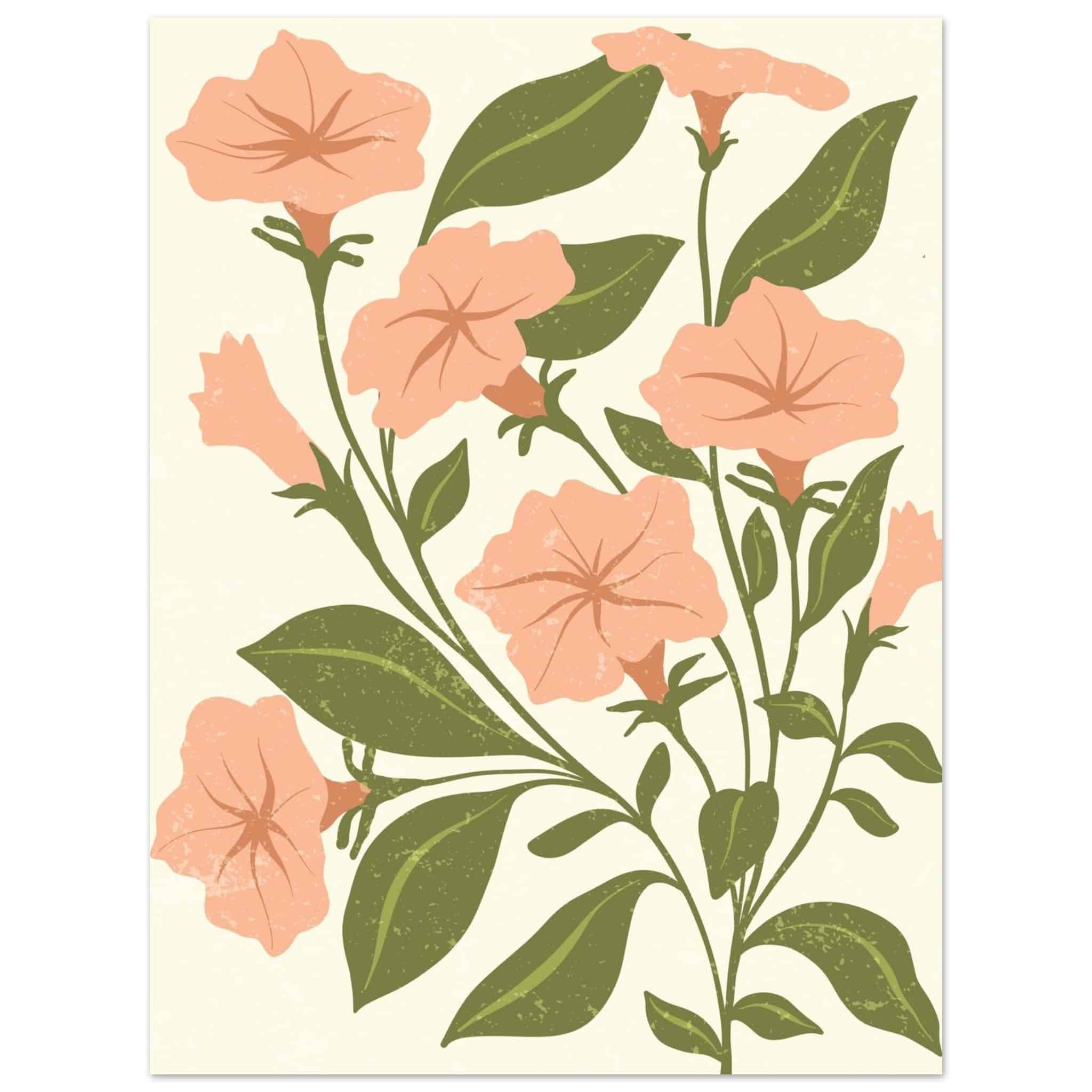 Artfulprints Poster Boho – Garden breeze - 30x40 cm - Roze