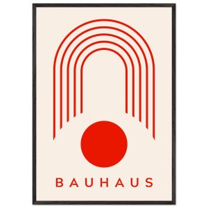 Artfulprints Poster met Lijst Bauhaus – Red arches – 70×100 cm – Rood Artfulprints Poster met Lijst Bauhaus – Red arches – 70×100 cm – Rood