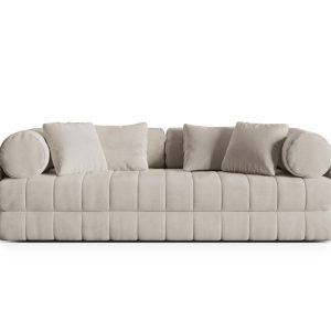 Cosmopolitan Design Converteerbare bank Kemi 3-zits, flueel beige – 95