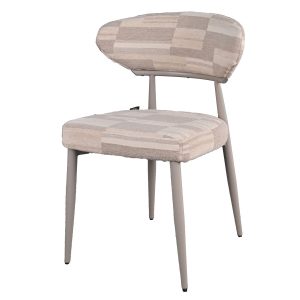 DÉJA Living Eetkamerstoel Nora – Greige Stof – Set van 2 DÉJA Living Eetkamerstoel Nora – Greige Stof – Set van 2