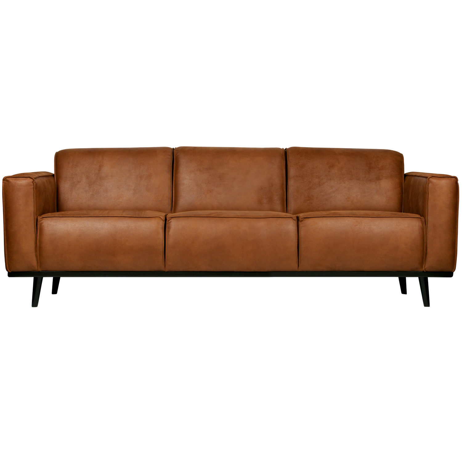 WOOOD 3-zits bank Statement - Ecoleer - Cognac - 5,5x200x90