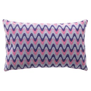ALICE – kussenhoes 30×50 cm – zigzagpatroon – Baby Lavender – paars