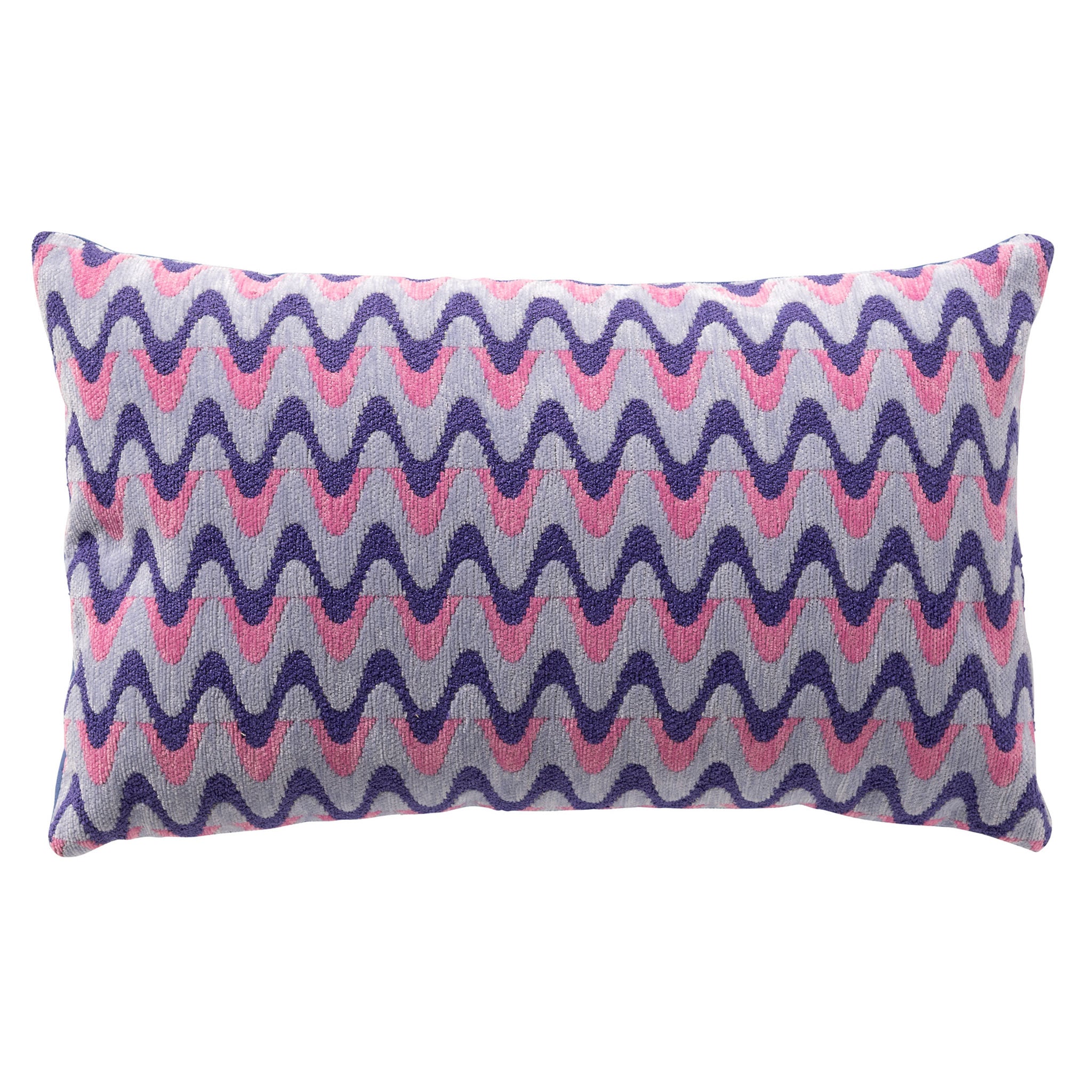 ALICE - kussenhoes 30x50 cm - zigzagpatroon - Baby Lavender - paars