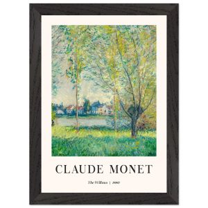 Artfulprints Poster met Lijst Claude Monet – The willows – A4 21×29.7 Artfulprints Poster met Lijst Claude Monet – The willows – A4 21×29.7