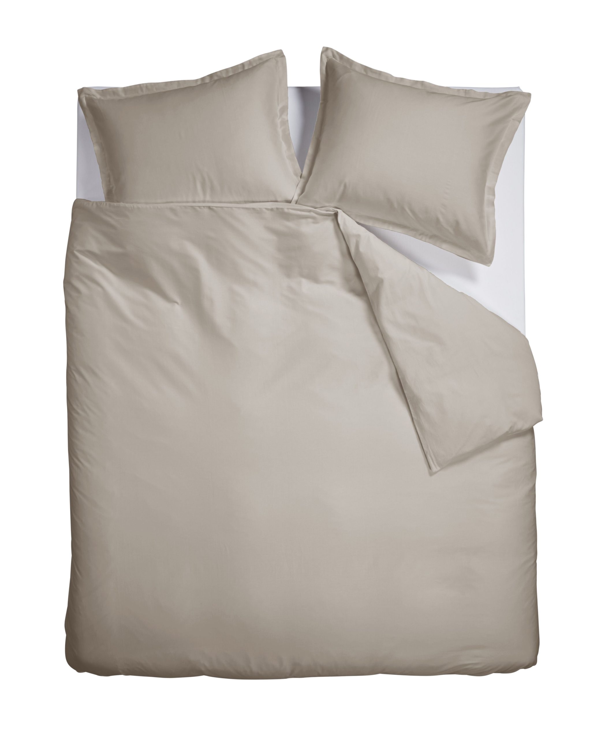 Ambiante Satin Uni - 260 x 200/220 cm - Zand