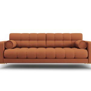 Cosmopolitan Design Bank Bali 4-zits, structurele stof, baksteen – 96x Cosmopolitan Design Bank Bali 4-zits, structurele stof, baksteen – 96x