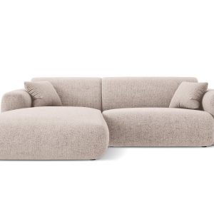 Cosmopolitan Design linker hoekbank Nolio 4-zits, chenille, beige – 17 Cosmopolitan Design linker hoekbank Nolio 4-zits, chenille, beige – 17