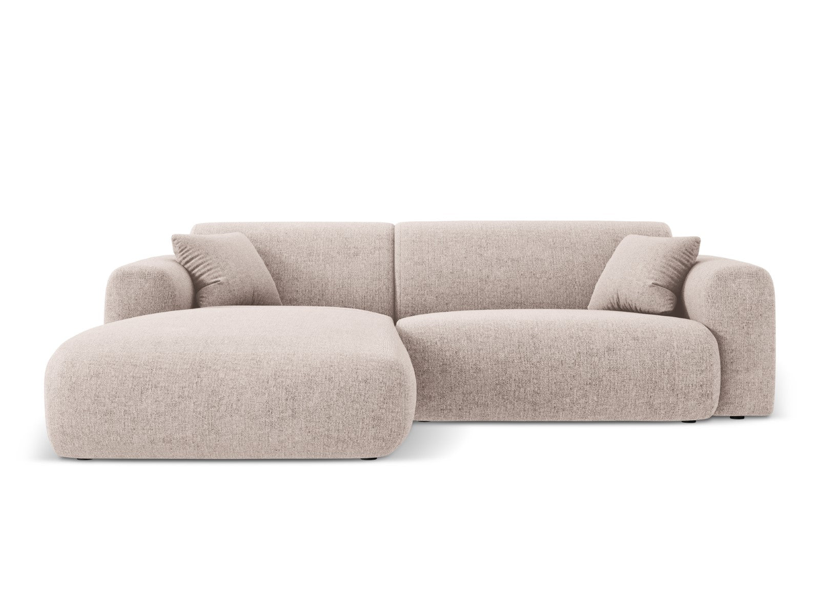 Cosmopolitan Design linker hoekbank Nolio 4-zits, chenille, beige - 17