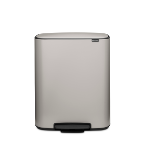 Brabantia Bo Pedaalemmer, 1 binnenemmer, 60 liter – Soft Grey Brabantia Bo Pedaalemmer, 1 binnenemmer, 60 liter – Soft Grey
