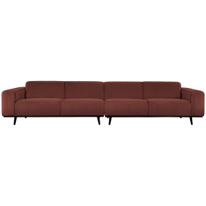 WOOOD 4-zits bank XL Statement – Bouclé – Chestnut – 77x372x93 WOOOD 4-zits bank XL Statement – Bouclé – Chestnut – 77x372x93
