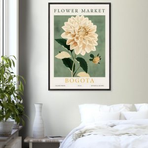 Artfulprints Poster Flower market – Bogota – 70×100 cm – Groen Artfulprints Poster Flower market – Bogota – 70×100 cm – Groen
