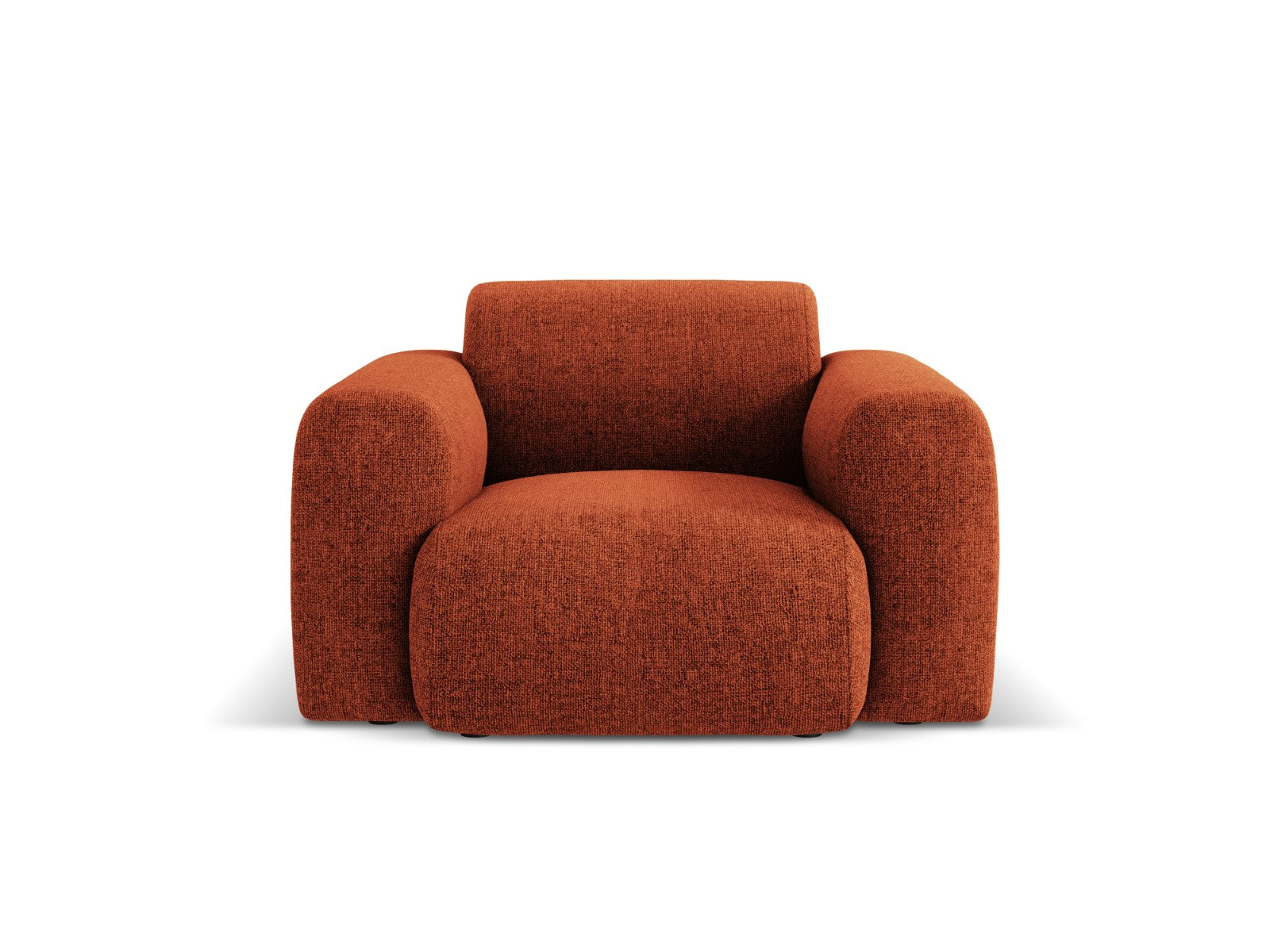Cosmopolitan Design Fauteuil Nolio 2-zits, chenille, terracotta - 95x1