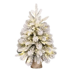 Black Box Trees Grimshaw kerstboom met burlap Dual Led groen frosted w Black Box Trees Grimshaw kerstboom met burlap Dual Led groen frosted w