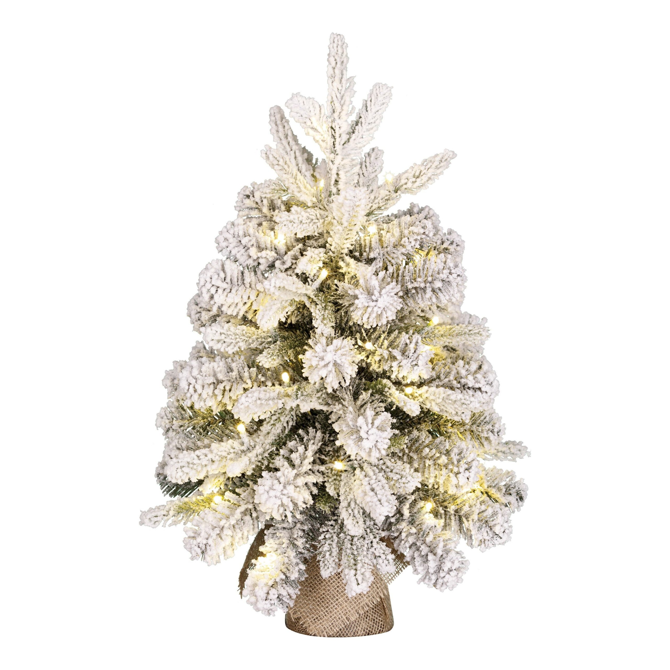 Black Box Trees Grimshaw kerstboom met burlap Dual Led groen frosted w