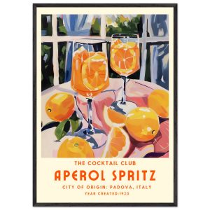 Artfulprints Poster met Lijst Aperol Spritz – The cocktail club II – 7