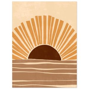 Artfulprints Poster Boho – Rising sun – 30×40 cm – Oranje Artfulprints Poster Boho – Rising sun – 30×40 cm – Oranje