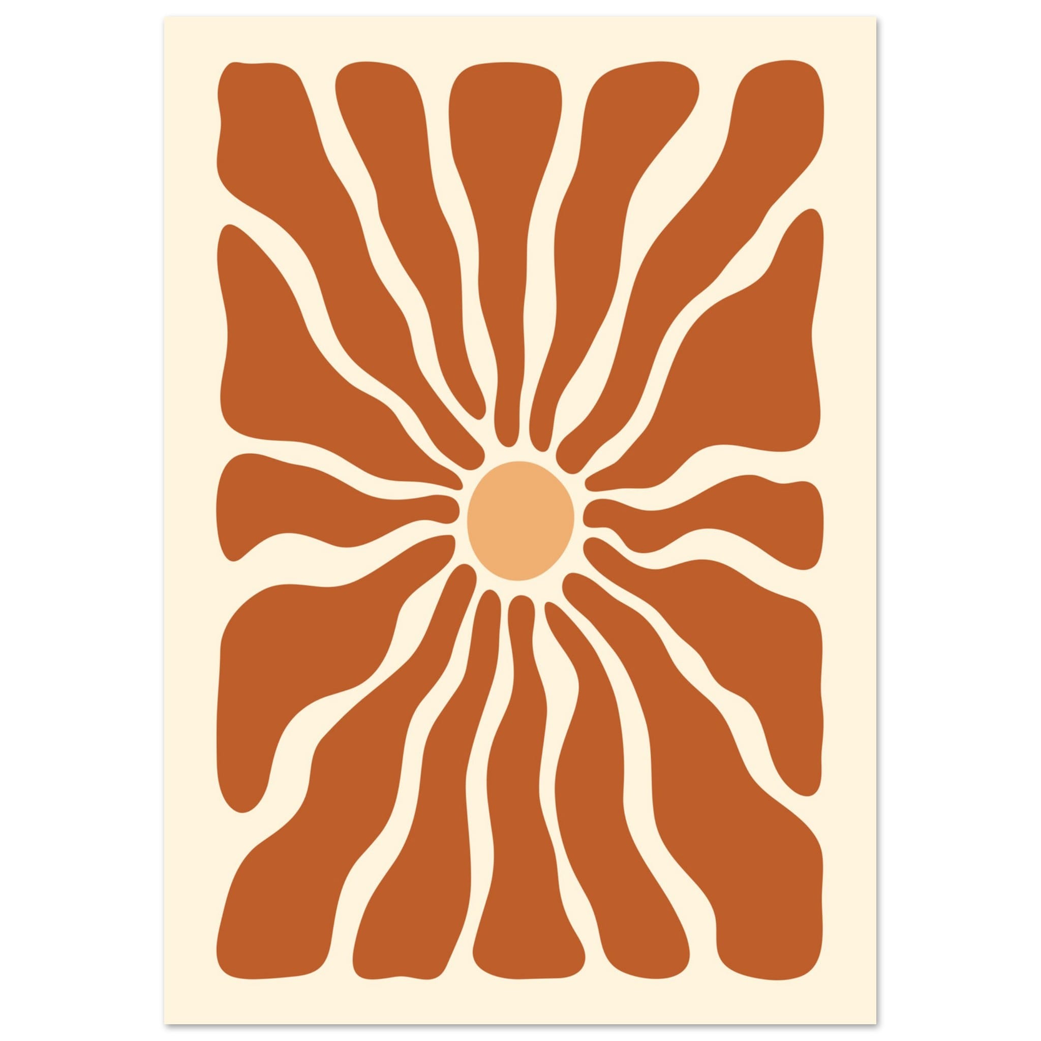 Artfulprints Boho - Ibiza sun poster A4 21x29.7 cm