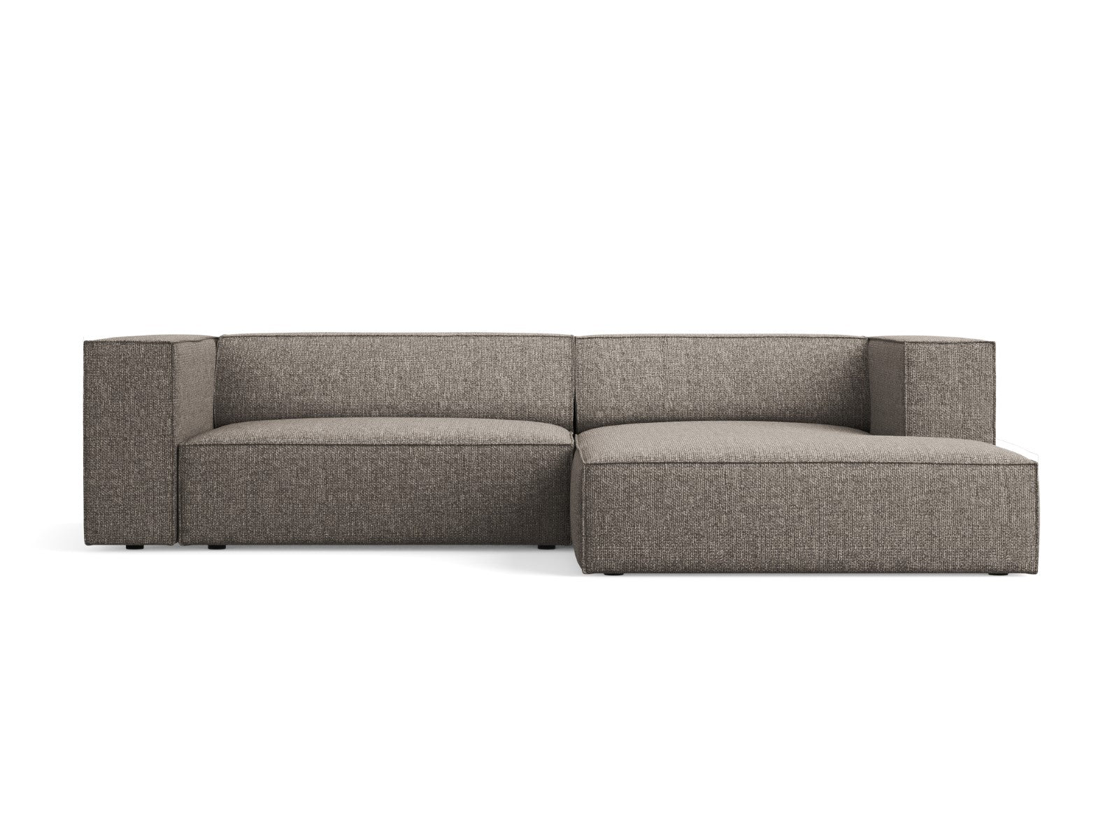 Cosmopolitan Design rechter hoekbank Arendal 3-zits, chenille, grijs -