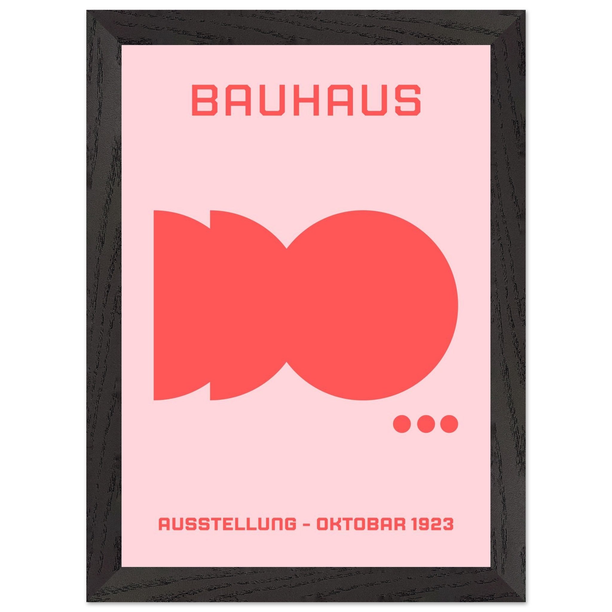 Artfulprints Poster met Lijst Bauhaus - Ausstellung oktobar 1923 - A4