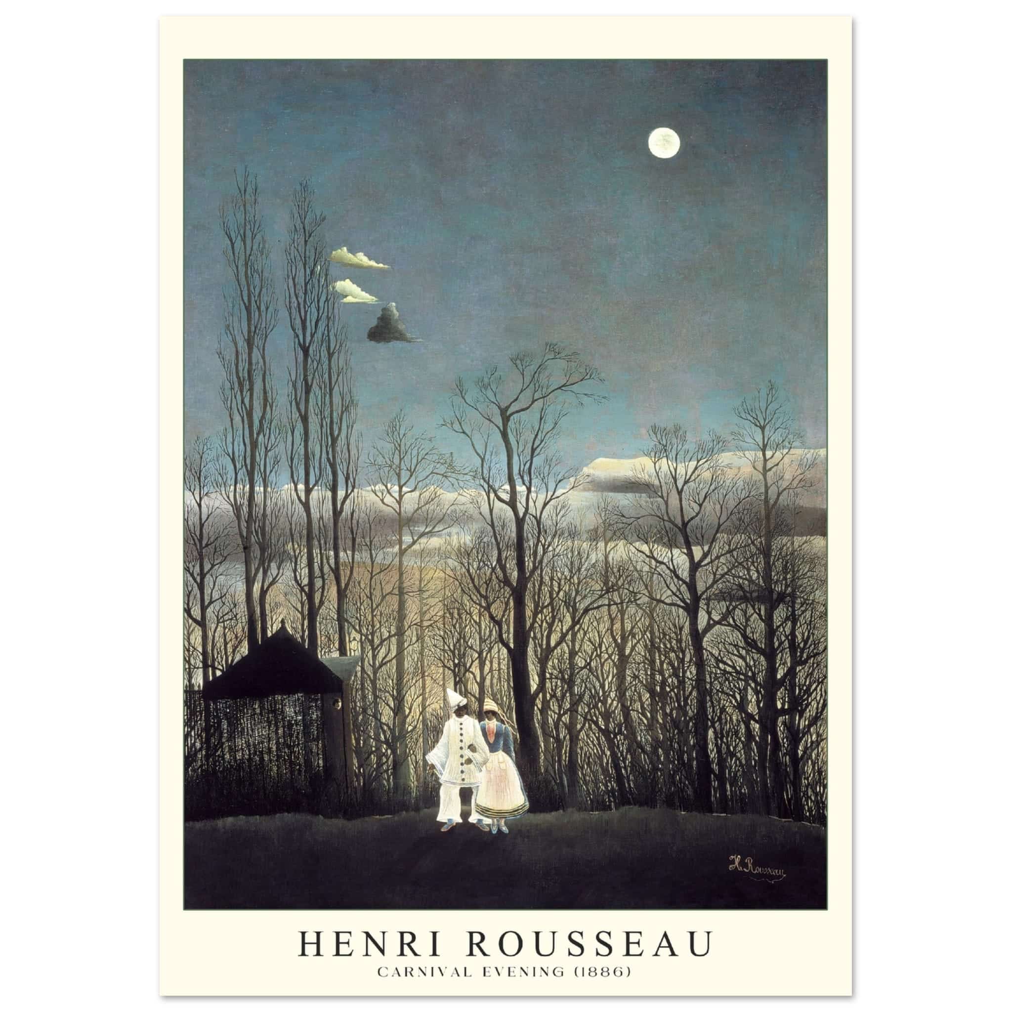 Artfulprints Poster Henri Rousseau - Carnival evening - A4 21x29.7 cm