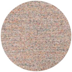 DÉJA Living Vloerkleed Bela – Rond Wit Wol – Ø240cm