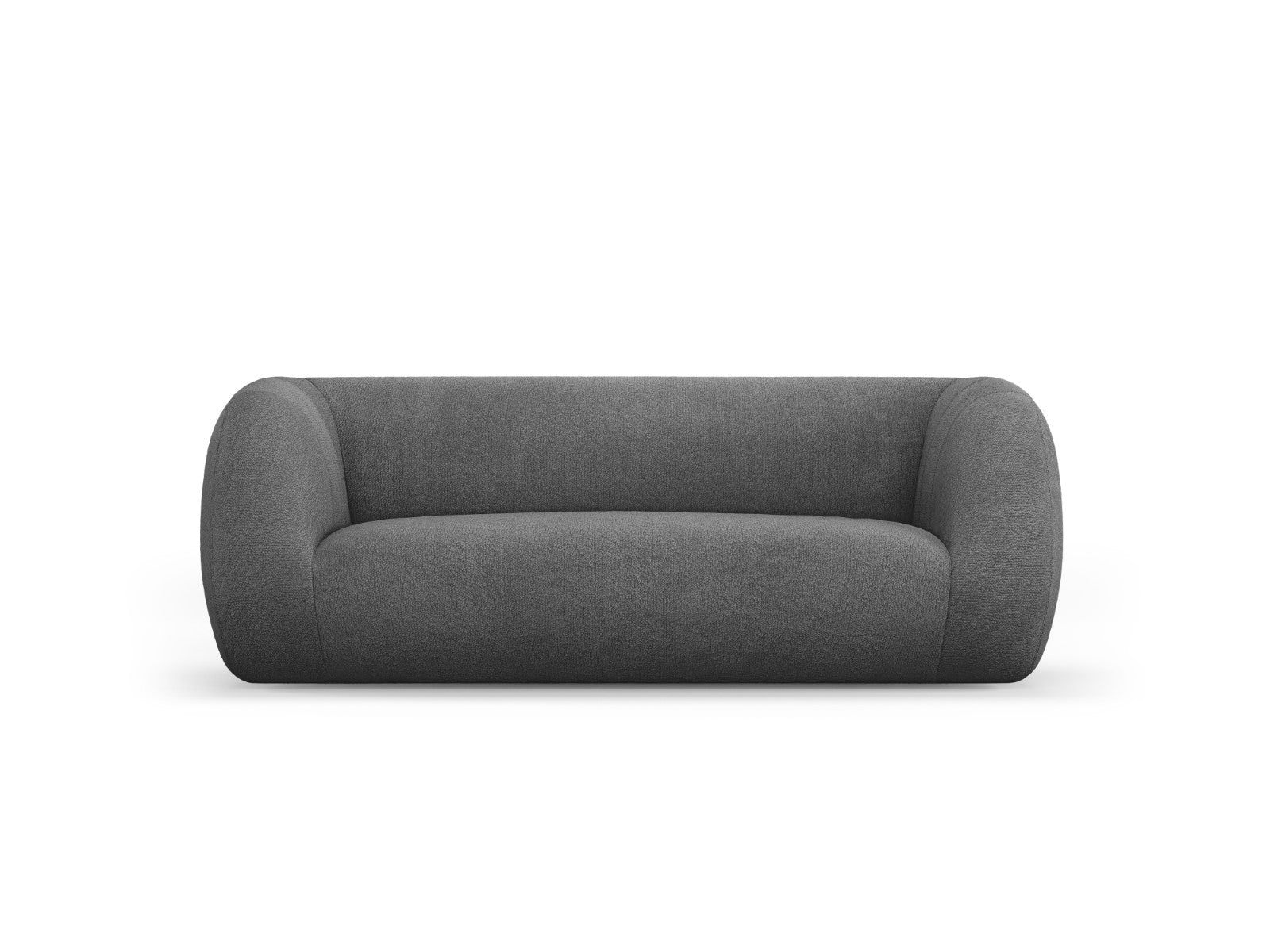 Cosmopolitan Design Bank Essen 2-zits, boucle, donkergrijs - 95x210x86