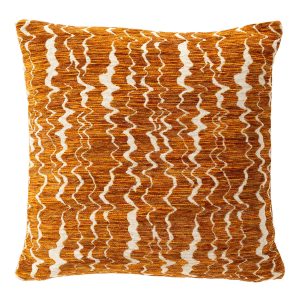 ERIN – kussenhoes 45×45 cm – geweven structuur – Potters Clay – oranje
