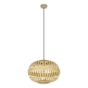 EGLO hanglamp Amsfield – e27 – ø 38 cm – bruin EGLO hanglamp Amsfield – e27 – ø 38 cm – bruin