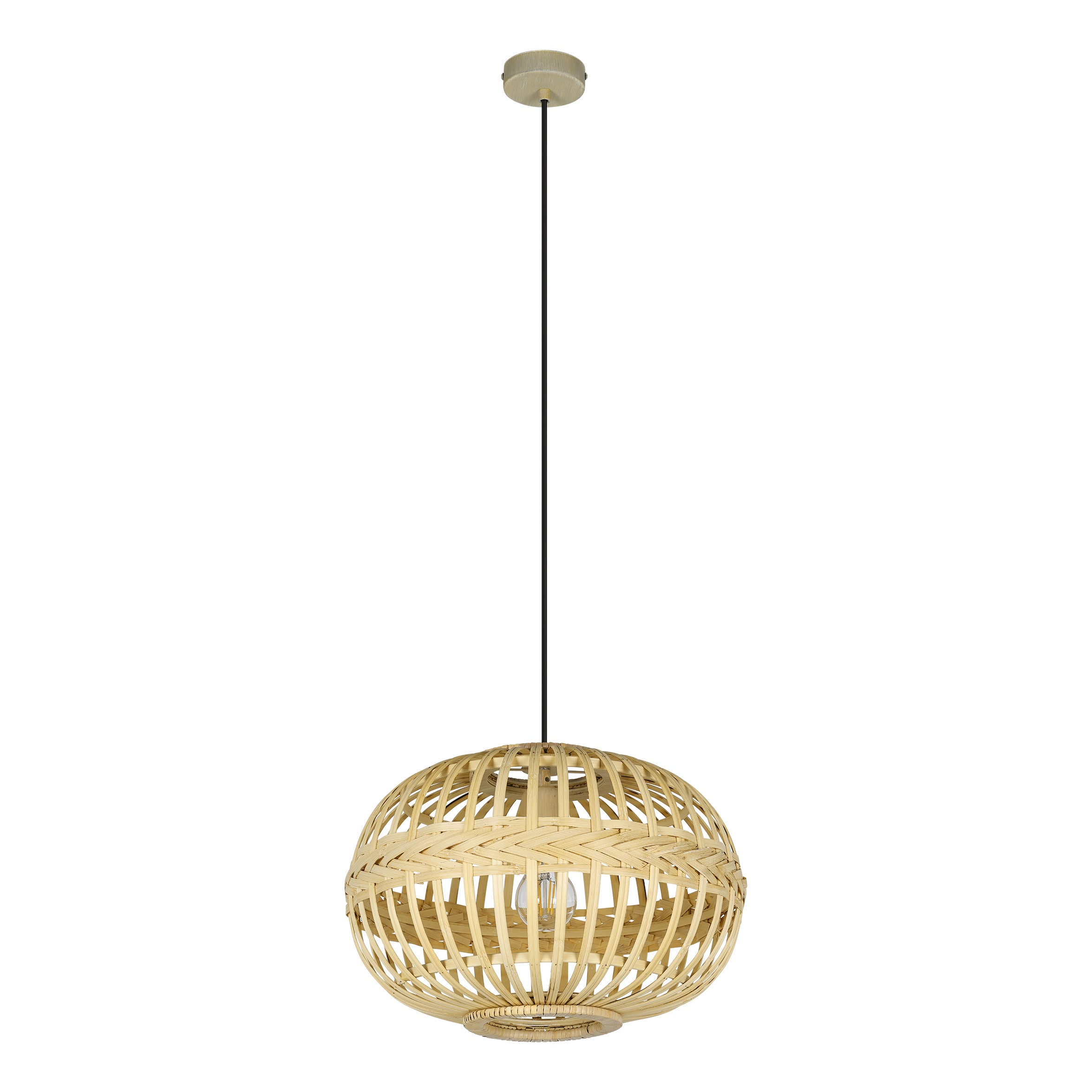 EGLO hanglamp Amsfield - e27 - ø 38 cm - bruin