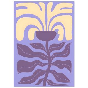 Artfulprints Poster Matisse – Poetic bloom I – A4 21×29.7 cm – Paars