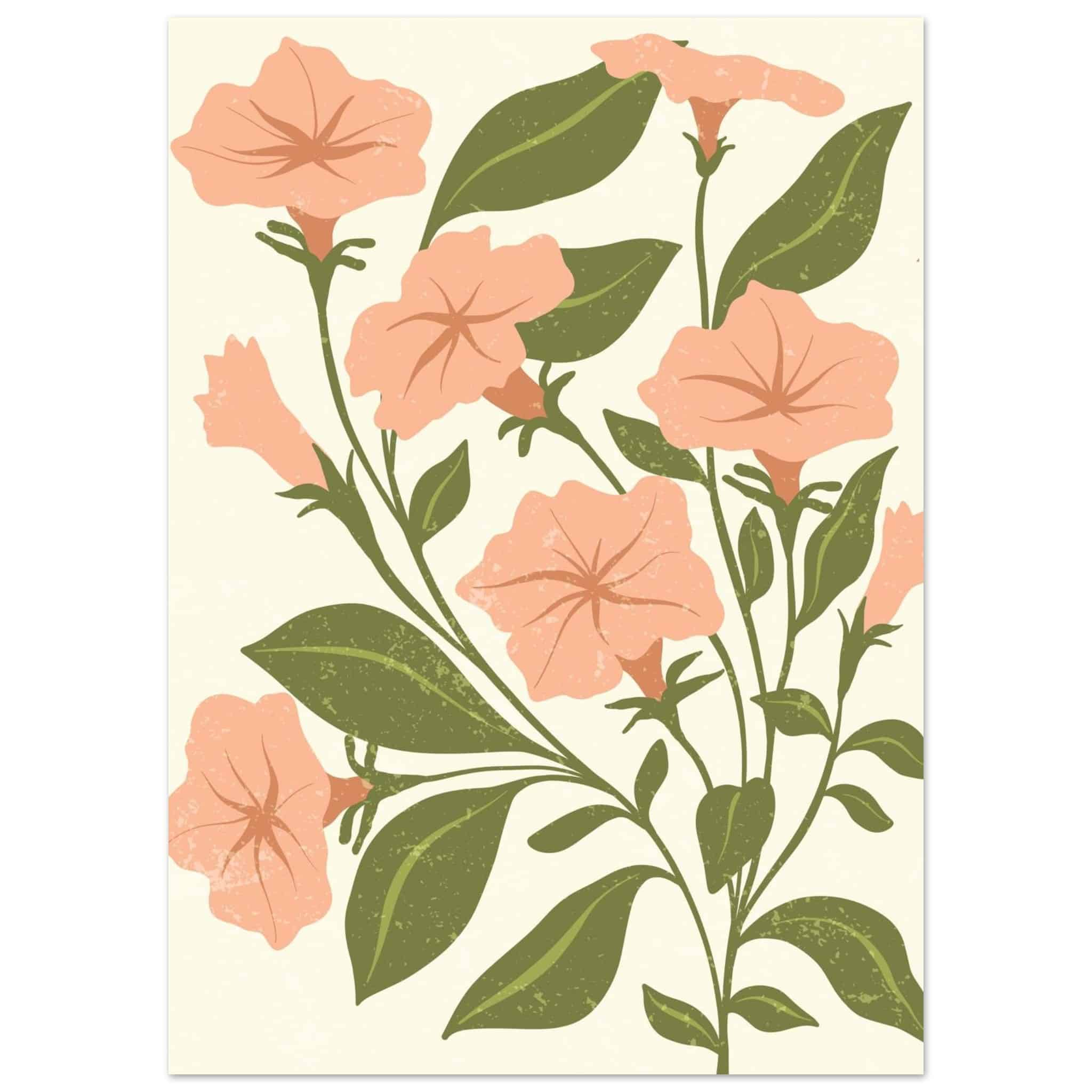 Artfulprints Poster Boho – Garden breeze - 50x70 cm - Roze