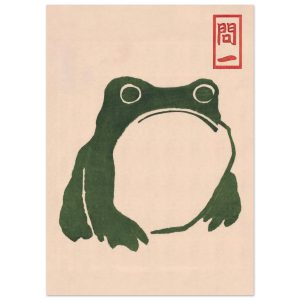 Artfulprints Poster Matsumoto Hoji – Frog II – 50×70 cm – Donkergroen Artfulprints Poster Matsumoto Hoji – Frog II – 50×70 cm – Donkergroen