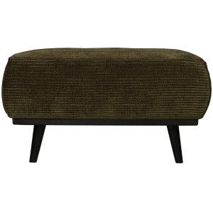 WOOOD hocker Statement – Brede Platte Rib – Warm Groen – 40x80x55 WOOOD hocker Statement – Brede Platte Rib – Warm Groen – 40x80x55